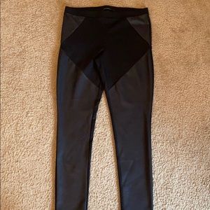 Express faux leather leggings